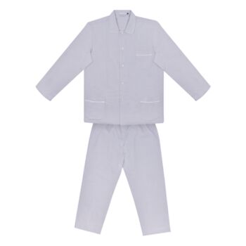 Juno Men's Cotton Pyjamas Blue Grey, 2 of 2