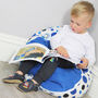 Dotty Fish Space Rocket Soft Leather Baby Shoes With Barefoot Soles, thumbnail 4 of 11