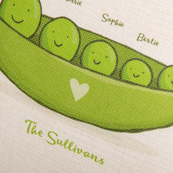 Personalised Peas In A Pod Cushion, 4 of 5