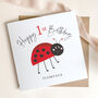 Personalised 1st / 2nd Birthday Card: Ladybird Design, thumbnail 3 of 6