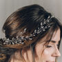 Swarovski Crystal And Pearl Wedding Hair Vine Lily, thumbnail 3 of 11