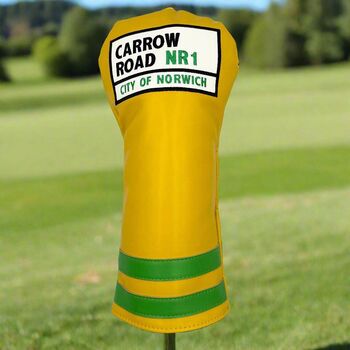 Norwich Carrow Road Golf Driver Headcover, 2 of 3