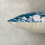 Everly Linen Cushion Teal Blue, thumbnail 2 of 6