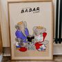 Babar At Home Family Print 50cm X 70cm, thumbnail 1 of 3