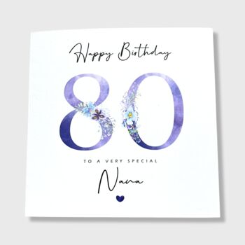 Personalised 80th Birthday Card, 6 of 6
