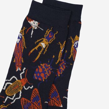 Men's Insect Bug Print Bamboo Socks, 4 of 4