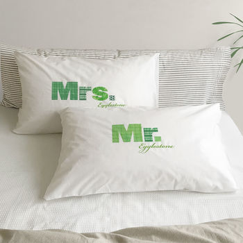Vintage Mr And Mrs Pillowcase Set Range, 3 of 5
