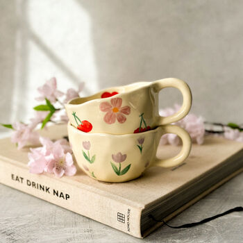Cherry Ceramic Coffee Cup, 2 of 5