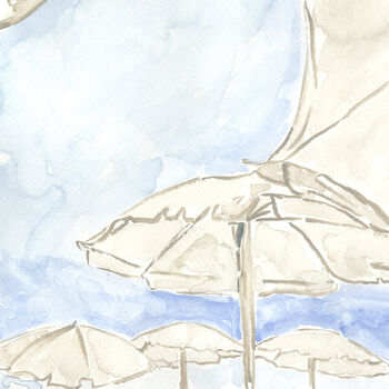 Serene Umbrellas Art Print, 3 of 3