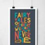 Fairy Tales Of Yesterday Lyric Print, thumbnail 5 of 9