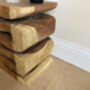 Hand Carved Solid Wooden Snake Side Table – 45cm, thumbnail 3 of 3