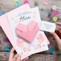 Personalised Origami Birthday Card – Unicorn Design For Daughter, Niece Or Granddaughter, thumbnail 1 of 9