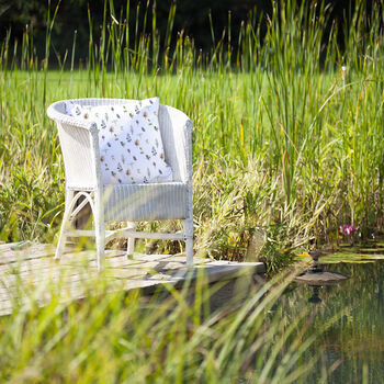Inky Wildflower Outdoor Cushion For Garden Furniture, 2 of 6