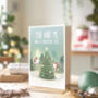 You Me Cute Christmas Love Card Husband Wife Partner, thumbnail 2 of 3