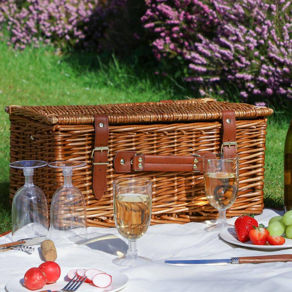 Personalised Four Person Summer Picnic Hamper By Dibor