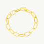 Adjustable Large Gold Chain Bracelet, thumbnail 2 of 6