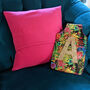 Tropical Liberty Fabric Personalised Cushion Gift, thumbnail 4 of 5