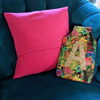 Tropical Liberty Fabric Personalised Cushion Gift, 4 of 5