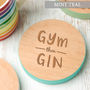 Gym Then Gin Personalised Drinks Coaster, thumbnail 5 of 7