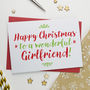 Christmas Card For Wonderful Boyfriend Or Girlfriend, thumbnail 2 of 2