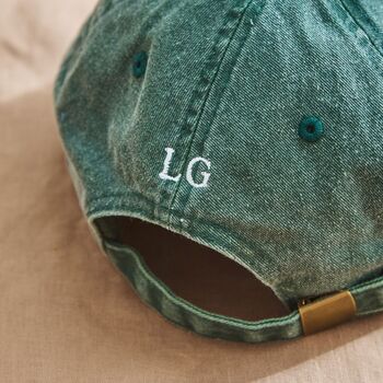 Personalised Family Vintage Cap Bottle Green, 3 of 3