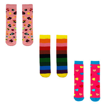 Squelch Transparent Wellies And Three Sock Set Leopards, 3 of 7