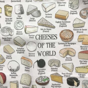 Cheeses Of The World Tea Towel, 9 of 9