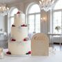 Manhattan Wedding Cake Menu Acrylic Sign, thumbnail 1 of 4