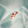 Red Pressed Flower Sterling Silver Stud Earrings, thumbnail 4 of 10