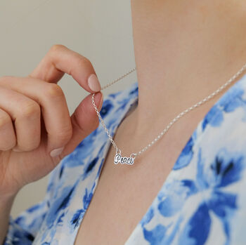Hand Stamped Personalised Mantra Necklace, 3 of 12