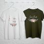 Bride To Be And Personalised Hen Festival T Shirt Set, thumbnail 1 of 4