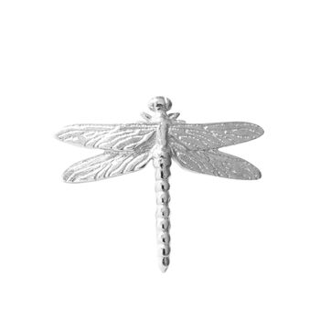 Dragonfly Lapel Pin – Silver/Gold Vermeil Plated, 3 of 6