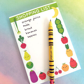 Kawaii Magnetic Shopping List Pad, 2 of 7