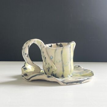 Wonky Candlesticks For Up To 3cm Candles In Soft Pastel Blues And Greens, 7 of 9