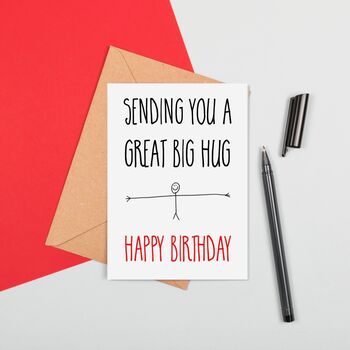 Birthday Hug Card, 2 of 2