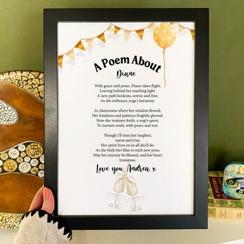 Personalised Poem Print For New Job, 2 of 5