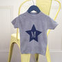 Personalised Star Initial T Shirt, thumbnail 2 of 4