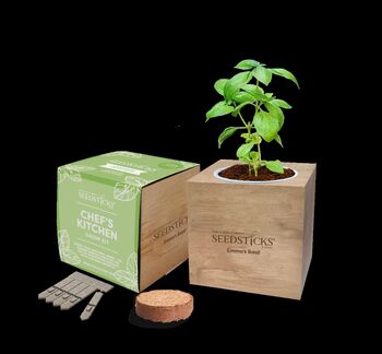 Personalised Basil Desktop Cube Garden, 6 of 6