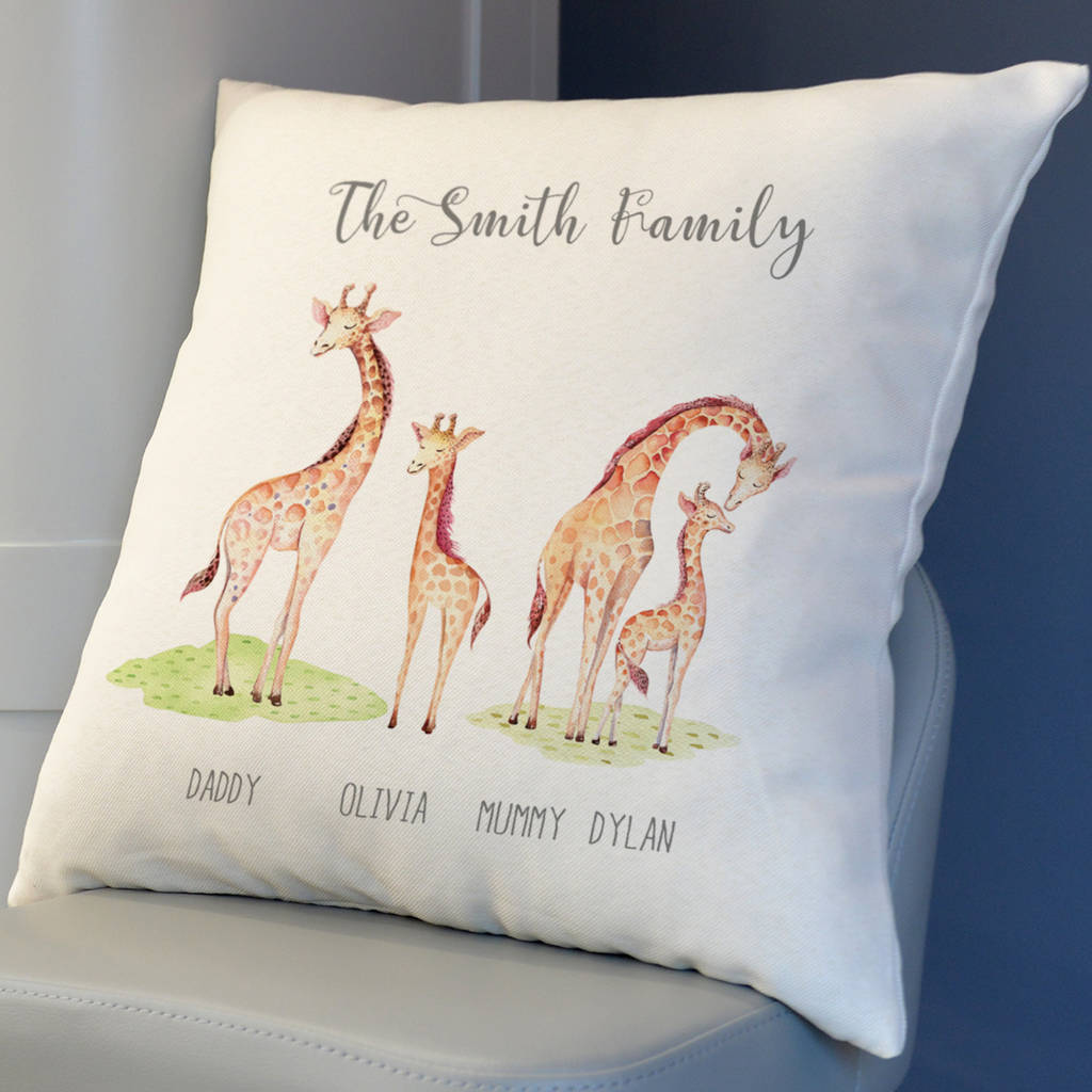 giraffe print cushion