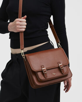 Into The Woods Tan Classic Satchel, 2 of 8