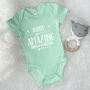 Daddy You're Amazing Happy 1st Father's Day Babygrow, thumbnail 3 of 11
