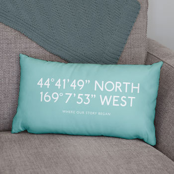 Personalised Bus Blind Style Coordinates Cushion, 3 of 9