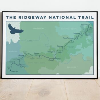 Ridgeway Art Print With Map, 5 of 10