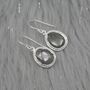 Moss Agate Sterling Silver Earrings, thumbnail 4 of 8