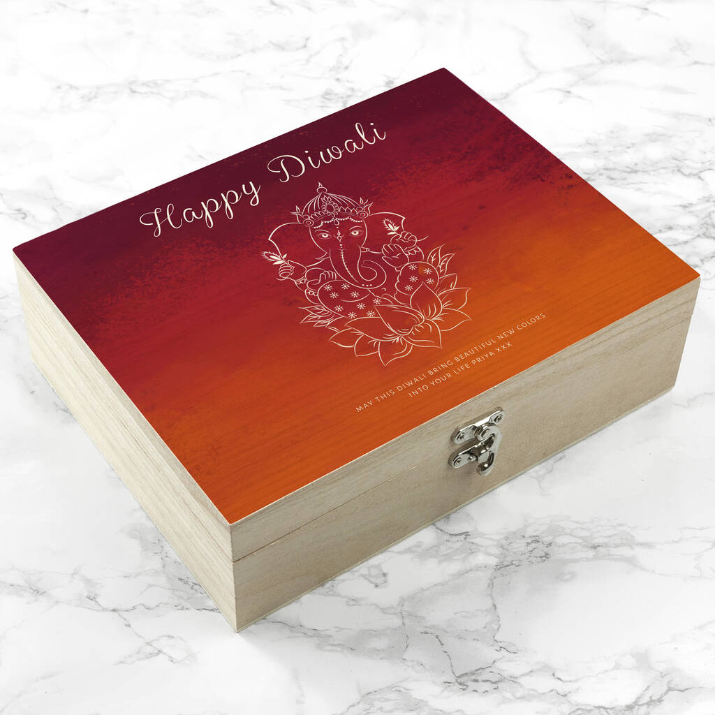 Personalised Diwali Ganesh Keepsake Box, 1 of 2