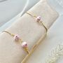 Handmade Cherry Blossom Clay Adjustable Bracelet, thumbnail 1 of 8