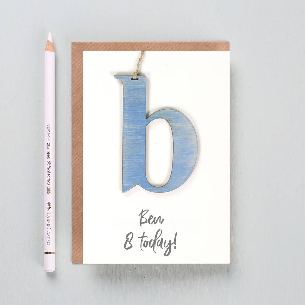 Personalised Keepsake Letter Birthday Card By Bombus