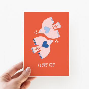 I Love You Birds Valentine's Day Card, 2 of 4