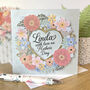 Personalised Mother's Day Floral Cut Out Heart Card, thumbnail 2 of 4