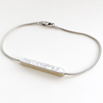 Embossed Silver Bracelet, 2 of 11